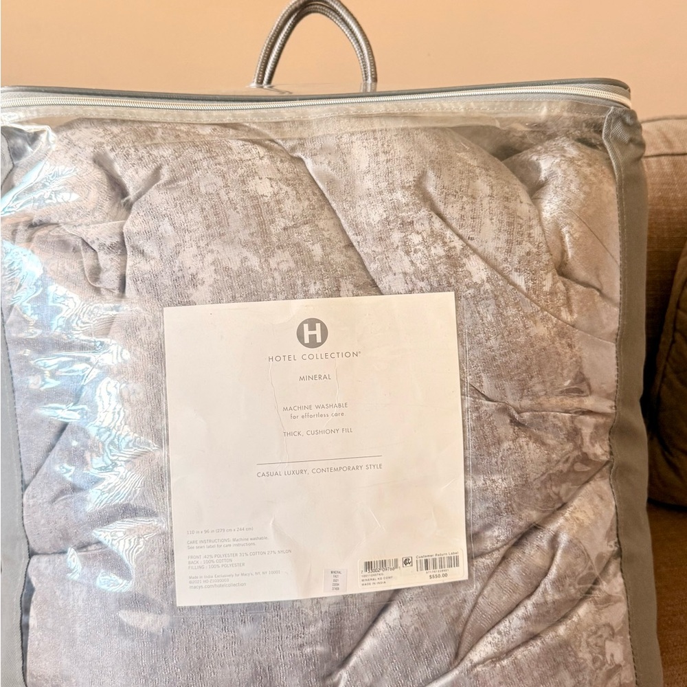 Hotel Collection Gray Comforter Set - Picture 4 of 7